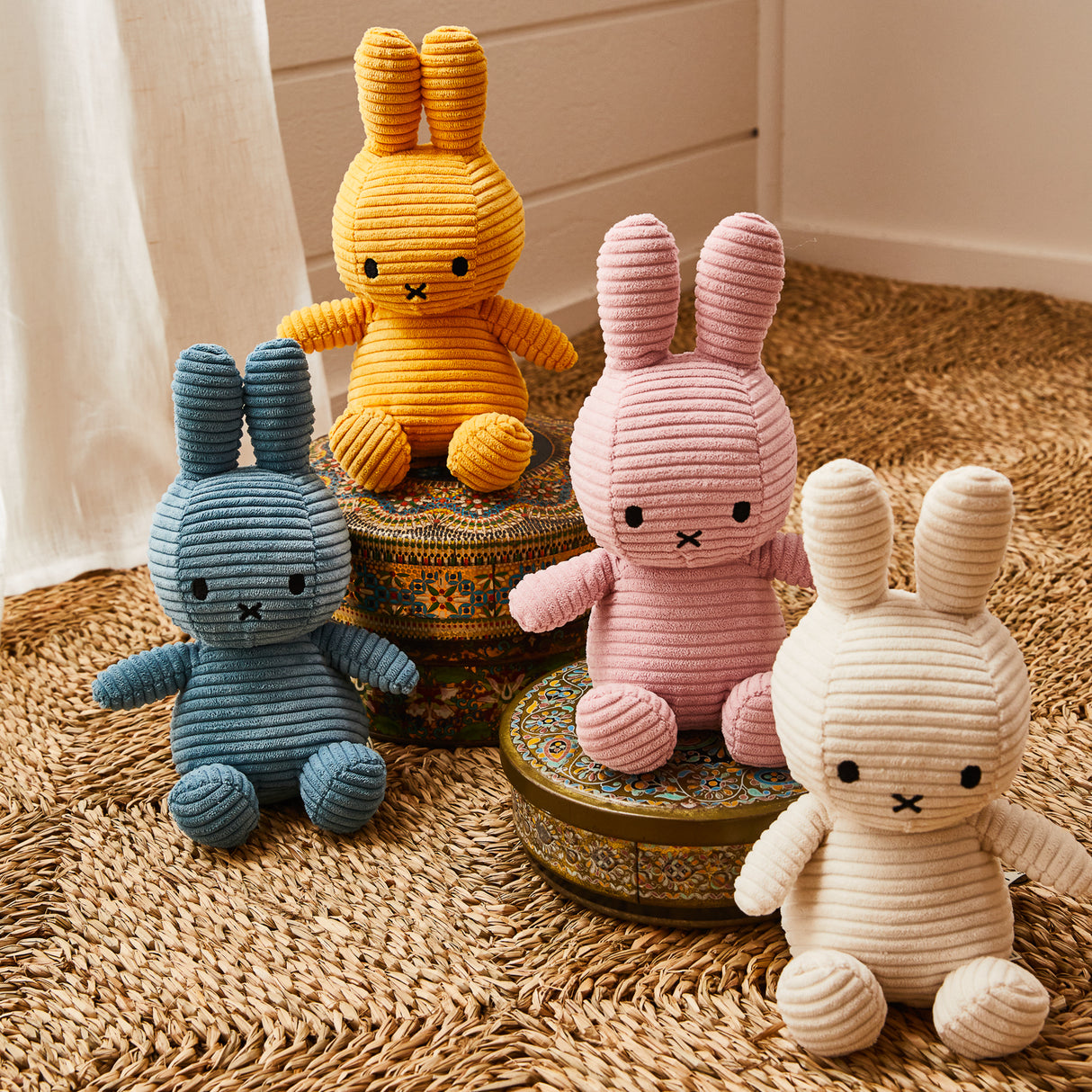 Miffy Corduroy Soft Toy - Pink