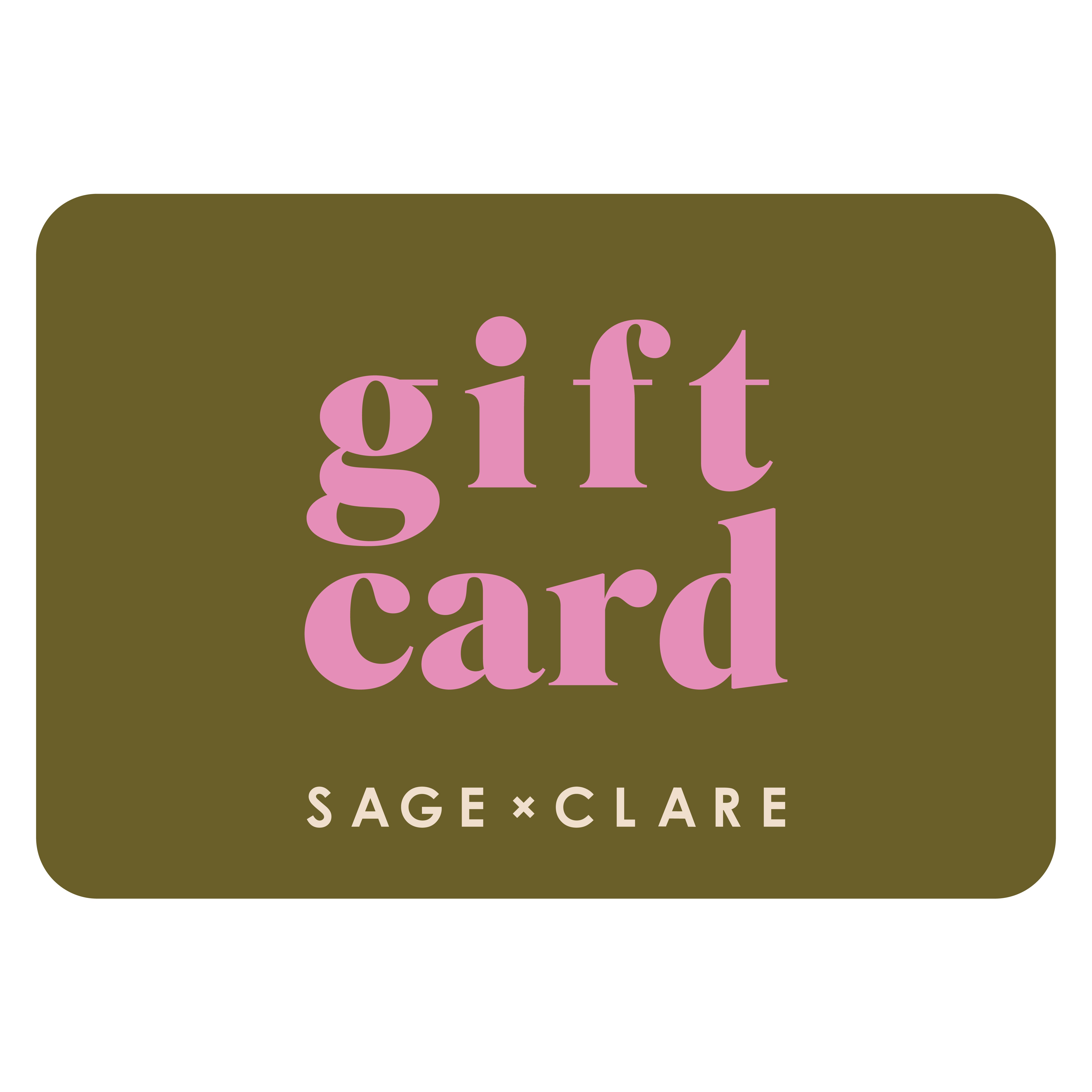 Gift Card – Sage and Clare