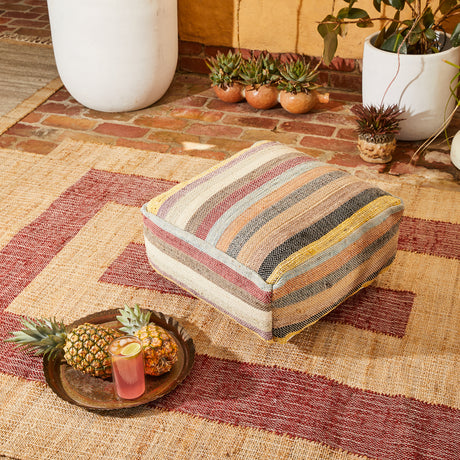 Valorie Jute Pouffe