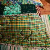 Aneta Patchwork Velvet Bedcover