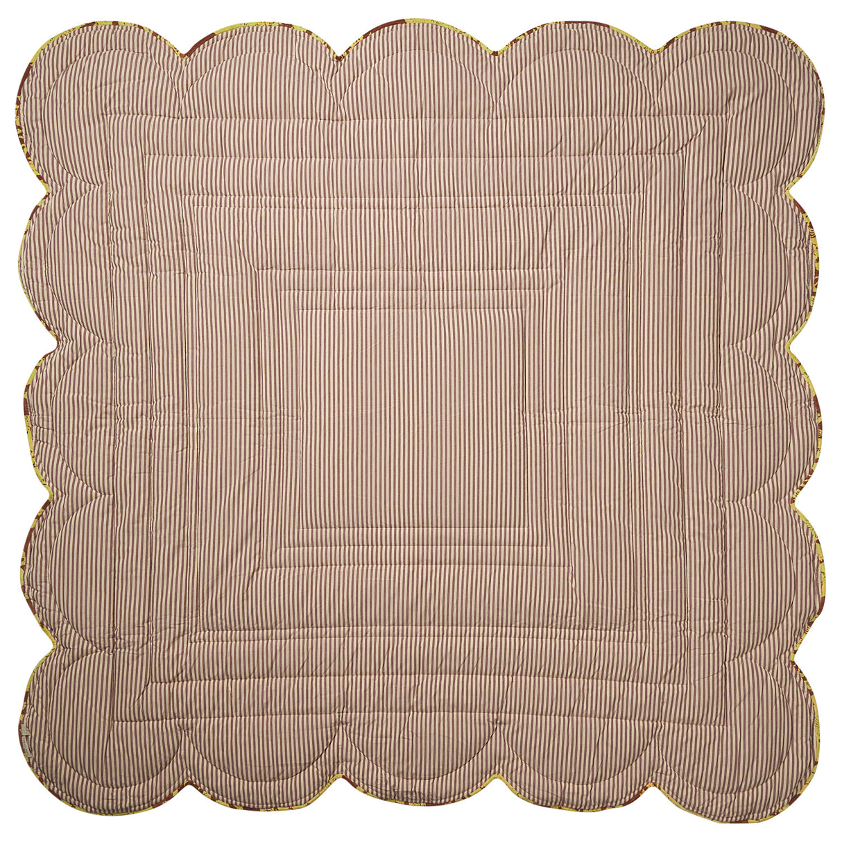 Hazel Scalloped Velvet Bedcover