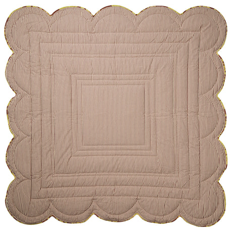 Hazel Scalloped Velvet Bedcover