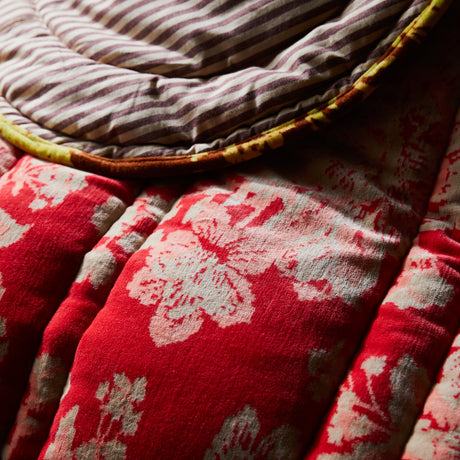 Hazel Scalloped Velvet Bedcover