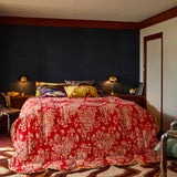 Hazel Scalloped Velvet Bedcover