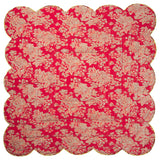 Hazel Scalloped Velvet Bedcover