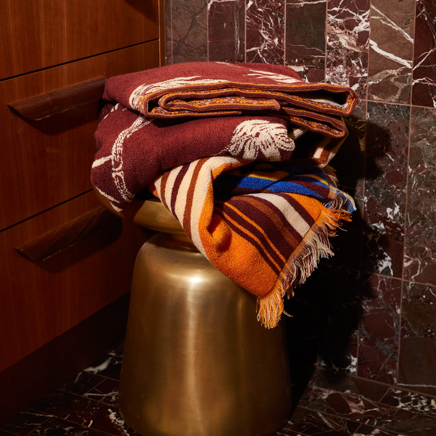 Aneta Bath Sheet - Rosewood – Sage and Clare