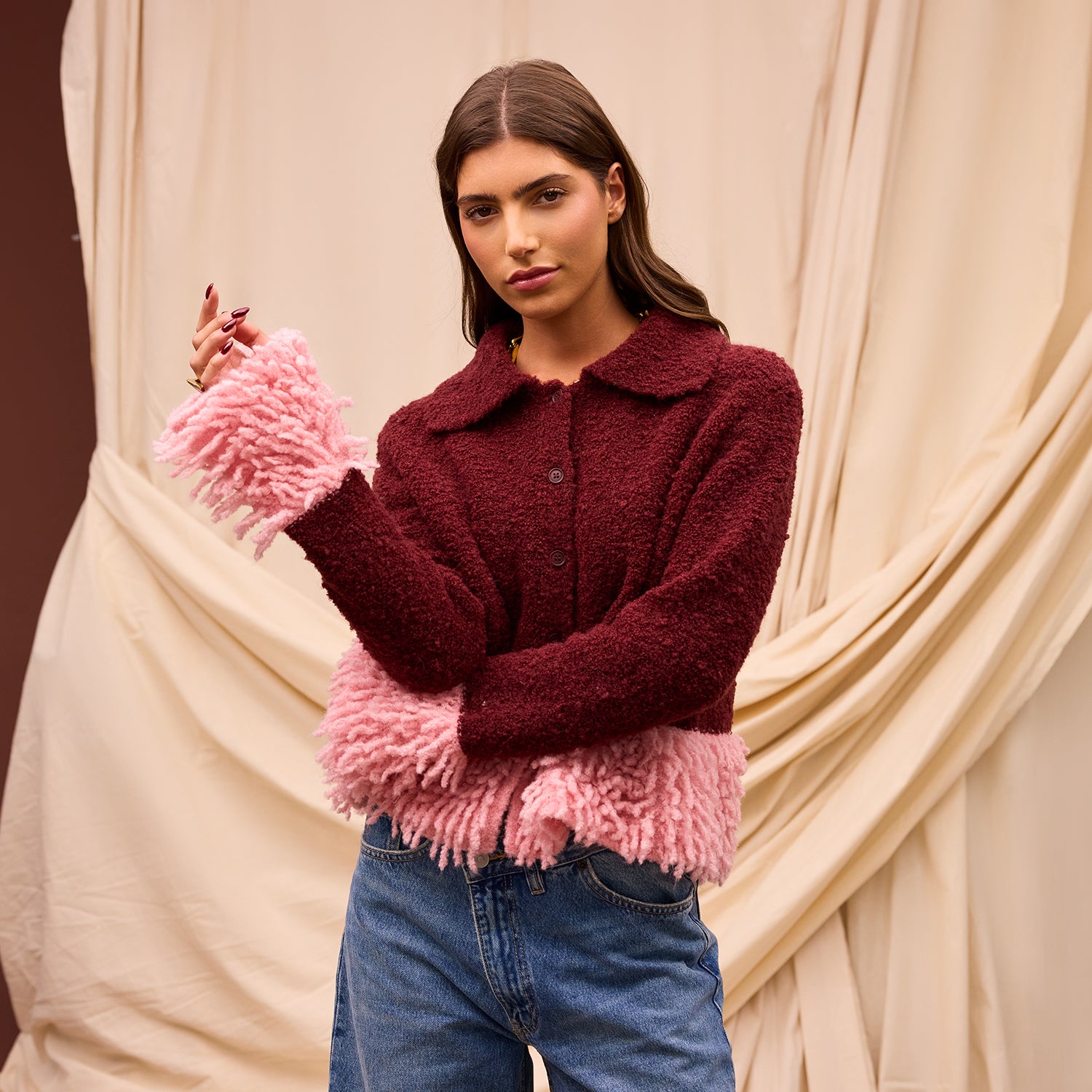 Thalia Cardigan - Rosewood – Sage and Clare