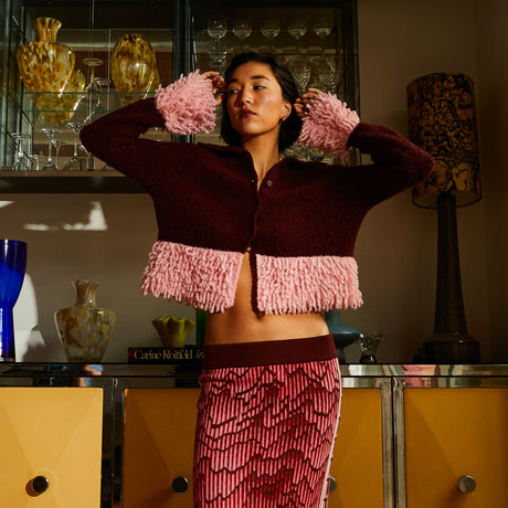 Thalia Cardigan - Rosewood XS