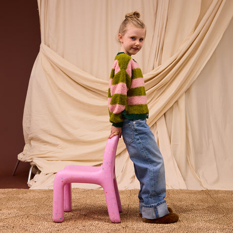 Estrid Kids Cardigan - Blush 3