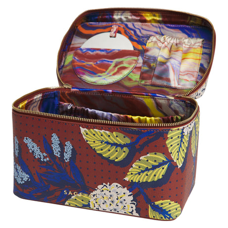 Heidi Large Vanity Case - Burnt Sienna