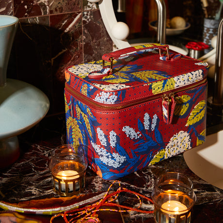 Heidi Large Vanity Case - Burnt Sienna