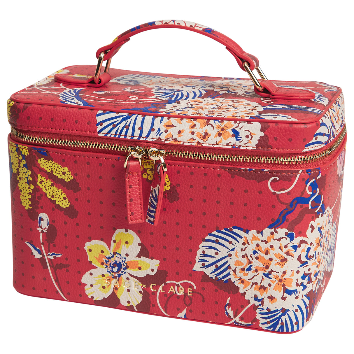 Heidi Large Vanity Case - Vermillion