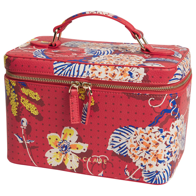 Heidi Large Vanity Case - Vermillion