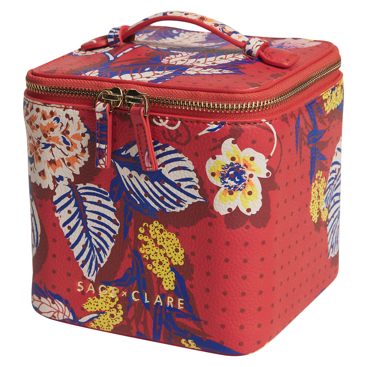 Heidi Small Vanity Case - Vermillion