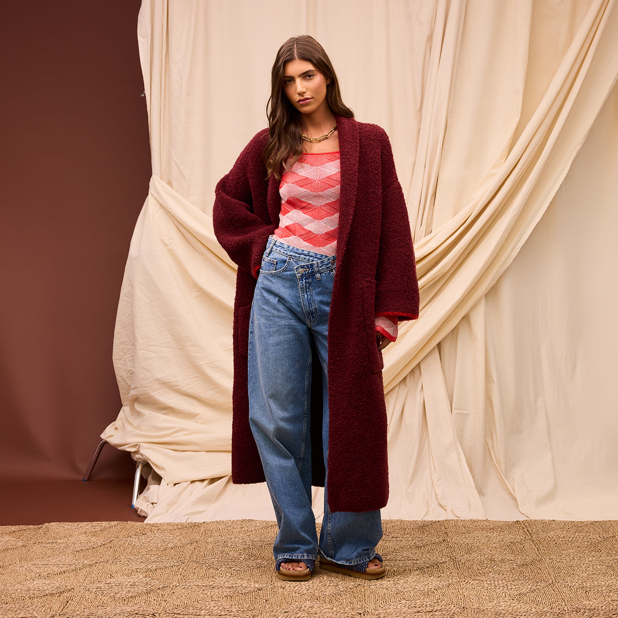Mai Coatigan - Rosewood Small