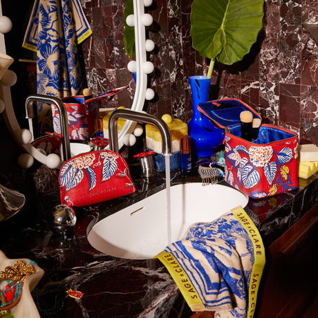 Heidi Cosmetic Pouch - Vermillion