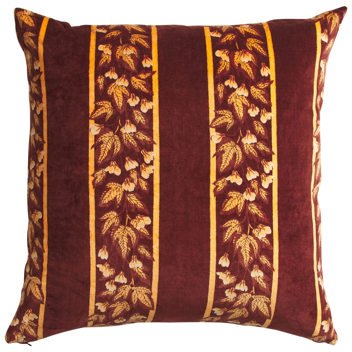 Agata Velvet Cushion - Rosewood Feather Insert