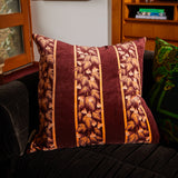 Agata Velvet Cushion - Rosewood Feather Insert
