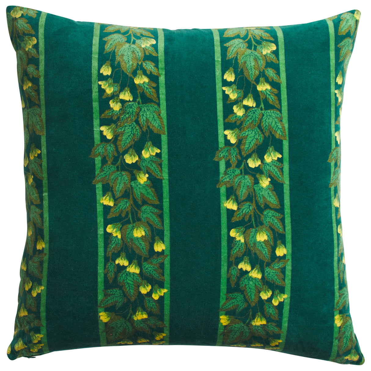 Agata Velvet Cushion - Verdant Feather Insert