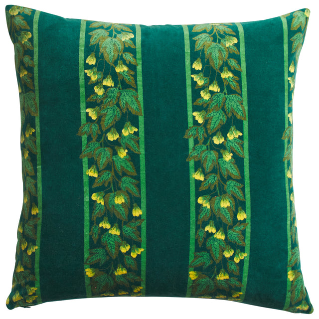 Agata Velvet Cushion - Verdant Feather Insert