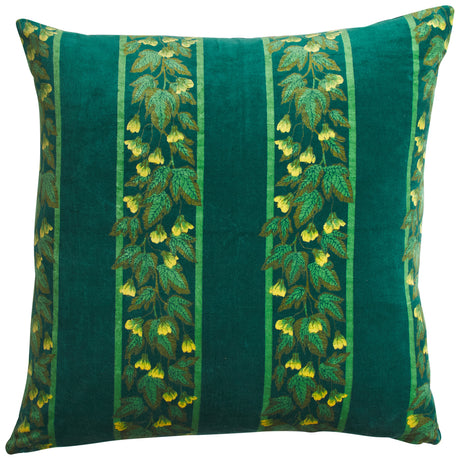 Agata Velvet Cushion - Verdant Feather Insert
