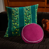 Agata Velvet Cushion - Verdant Feather Insert