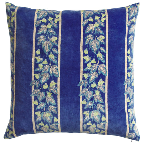 Agata Velvet Cushion - Ultramarine Feather Insert