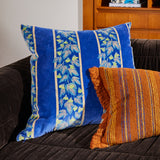 Agata Velvet Cushion - Ultramarine Feather Insert