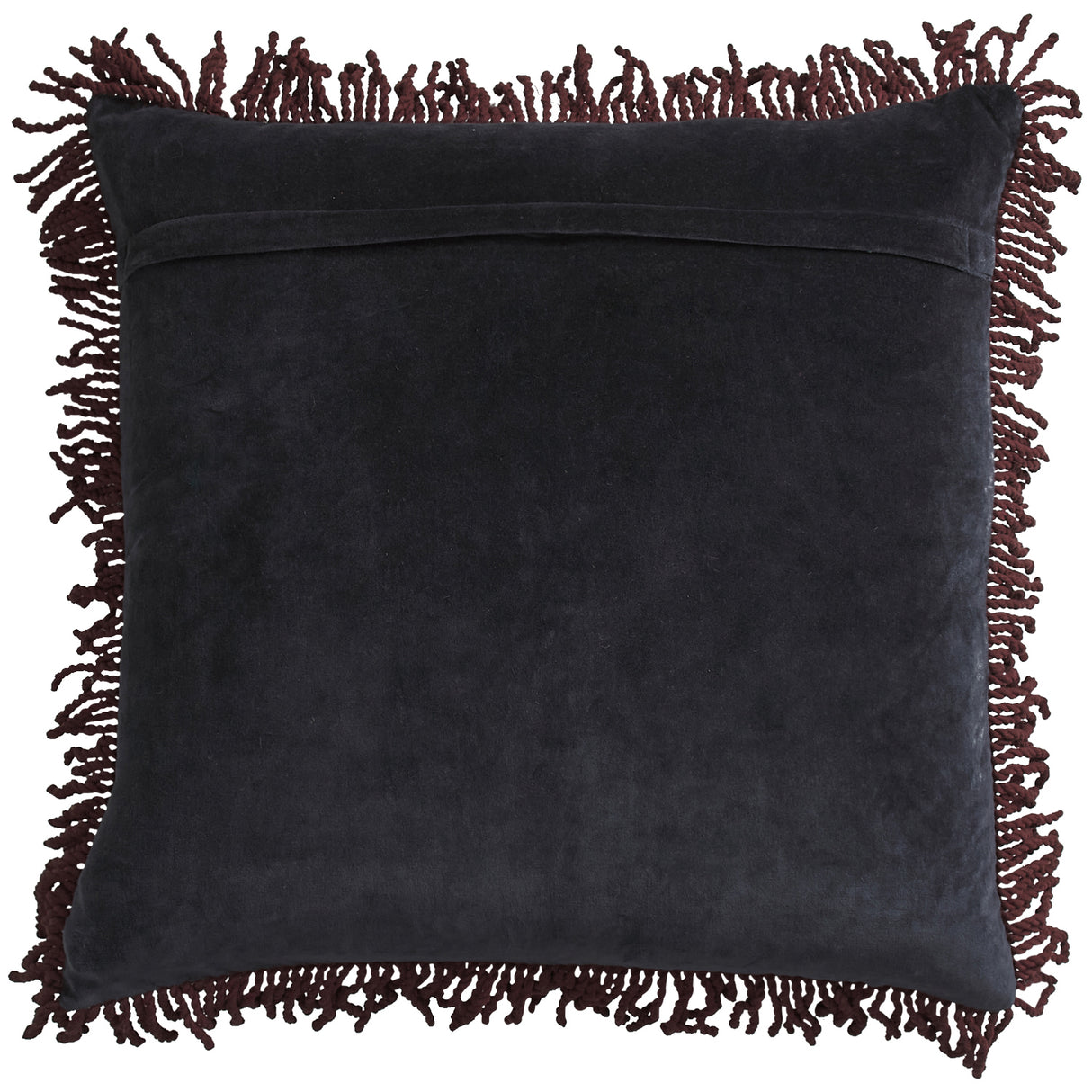 Andrea Velvet Cushion - Ink Feather Insert
