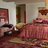 Andrea Velvet Cushion - Ink Feather Insert