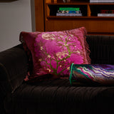 Andrea Velvet Cushion - Pansy Feather Insert