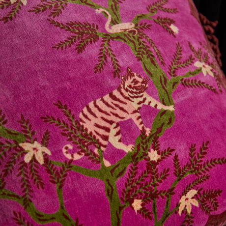 Andrea Velvet Cushion - Pansy Feather Insert