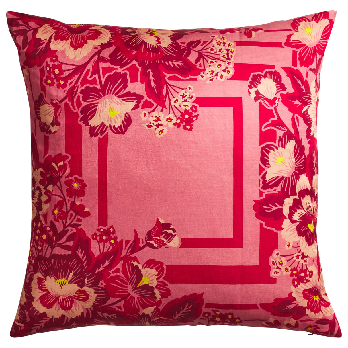 Eliza Silk-Linen Cushion - Primrose Feather Insert