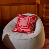 Eliza Silk-Linen Cushion - Primrose Feather Insert