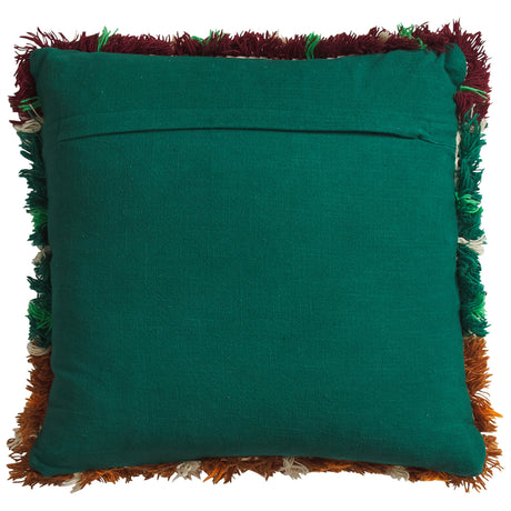 Karina Shag Cushion - Verdant Feather Insert