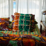 Karina Shag Cushion - Verdant Feather Insert