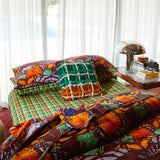 Karina Shag Cushion - Verdant Feather Insert