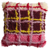 Karina Shag Cushion - Rosewood Feather Insert