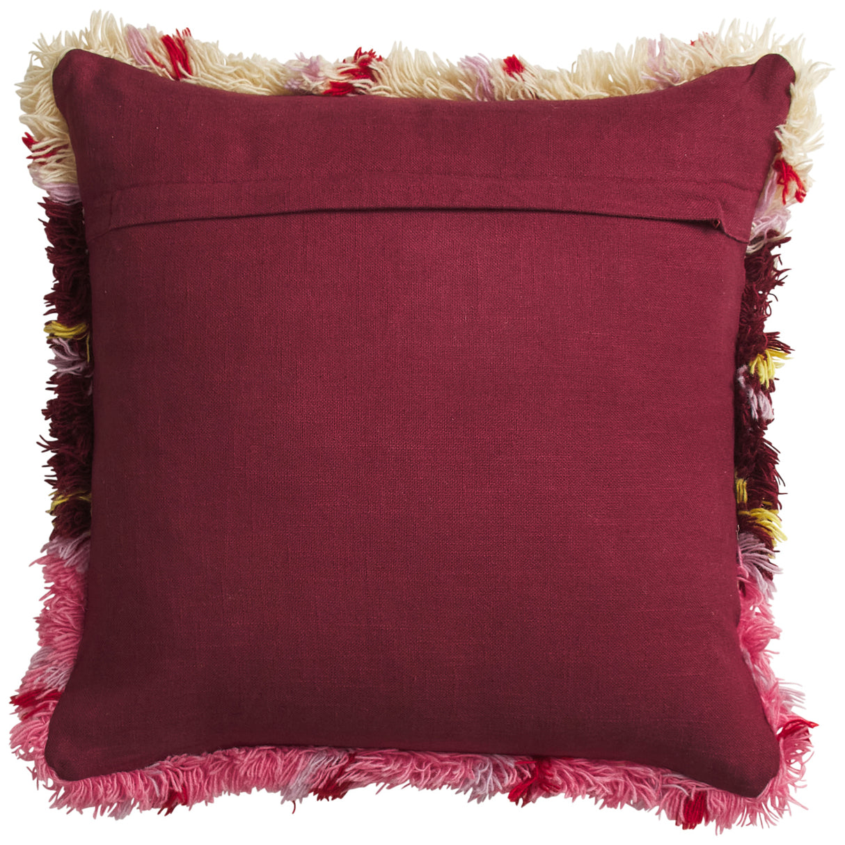Karina Shag Cushion - Rosewood Feather Insert