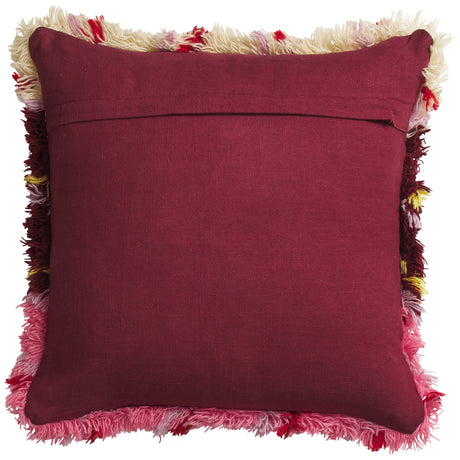 Karina Shag Cushion - Rosewood Feather Insert