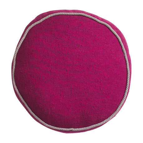 Dana Round Cushion - Plumberry Feather Insert