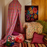 Dana Round Cushion - Plumberry Feather Insert