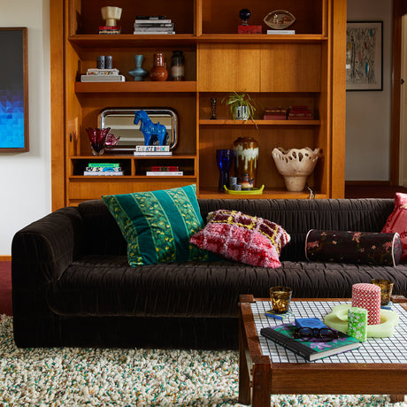 Andrea Bolster Cushion - Rosewood Feather Insert