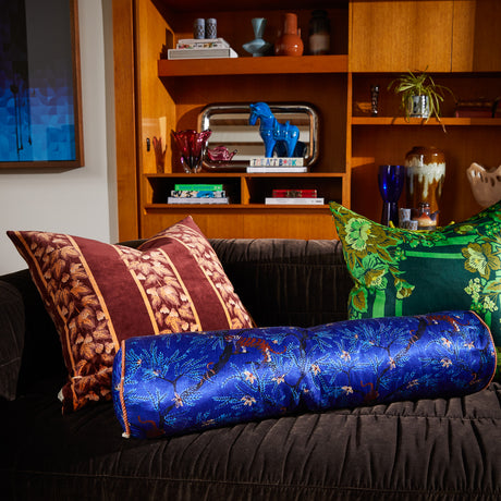 Andrea Bolster Cushion - Ultramarine Feather Insert