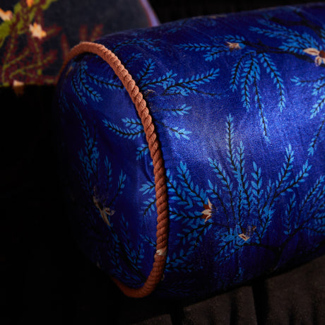 Andrea Bolster Cushion - Ultramarine Feather Insert
