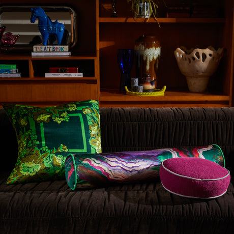 Zoi Silk Bolster Cushion Feather Insert