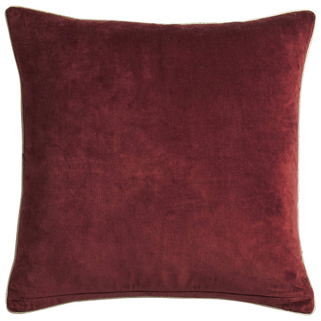 Ines Velvet Cushion - Burnt Sienna Feather Insert
