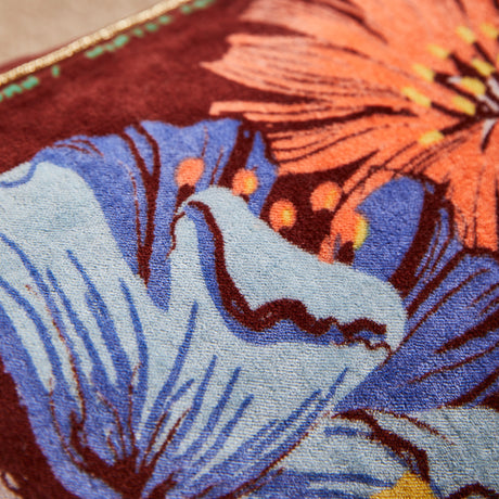 Ines Velvet Cushion - Burnt Sienna Feather Insert