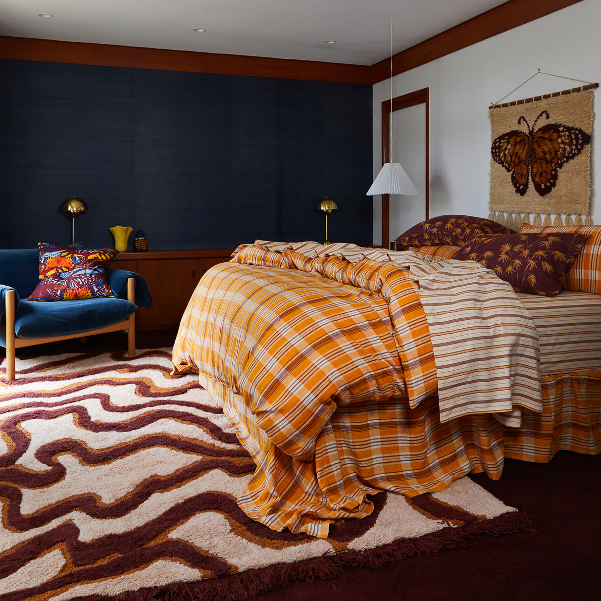 Emilia Cushion - Ultramarine Feather Insert