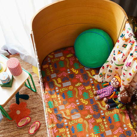 Dana Round Cushion - Spring Green Feather Insert